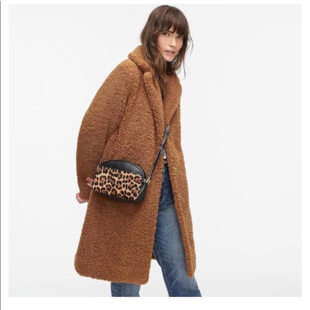 J. Crew teddy sherpa topcoat